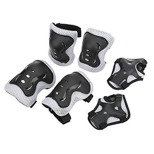 CHICIRIS Knieschützer-Schutzset, sicheres Schutzausrüstungs-Set, verstellbares PVC-Material für für(Schwarz) von CHICIRIS