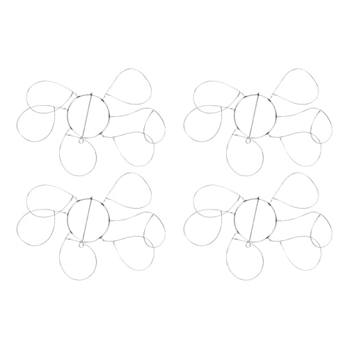 CHICIRIS Krabbenfalle aus Edelstahl mit 6 Schlaufen, 8,5 cm Durchmesser, Effizienter Krabbenfang mit Vielseitiger Verwendung für Verschiedene Krabbenarten (4PCS) von CHICIRIS