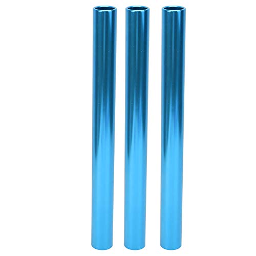 CHICIRIS Relaisstock Aluminium Relaiszubehör Gymnastikbälle & Zubehör Schlagstöcke Verschleißfest für Leichtathletik Sprints(Blau) von CHICIRIS