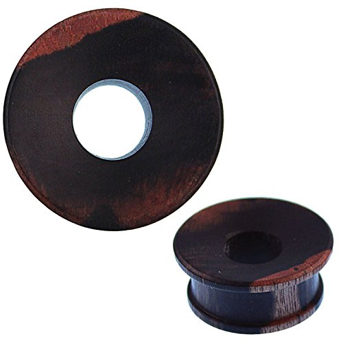 CHICNET Flesh Tunnel Holz Pilz Form Eisenholz flach handgeschnitzt Tribal Plug Expander 14 mm CHICNET Flesh Tunnel Holz Pilz Form Eisenholz flach handgeschnitzt Tribal Plug Expander 14 mm von CHICNET