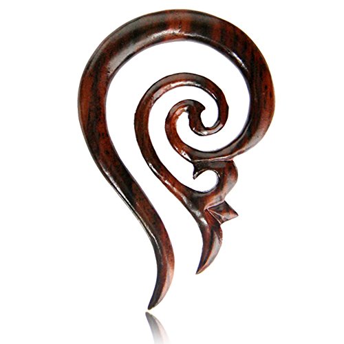 Chic-Net Piercing Narra Holz French Expander spiralig filigran braun gemasert Plug Ohrstecker 03 mm Chic-Net Piercing Narra Holz French Expander spiralig filigran braun gemasert Plug Ohrstecker 03 mm von CHICNET