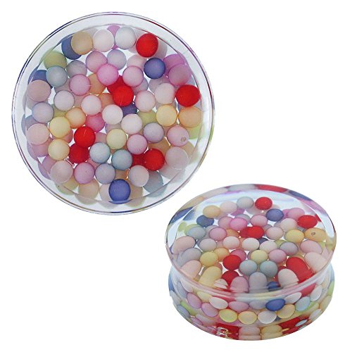 CHICNET Plug bunt Kügelchen Acryl transparent Tunnel Expander Piercing Ohrschmuck 14 mm CHICNET Plug bunt Kügelchen Acryl transparent Tunnel Expander Piercing Ohrschmuck 14 mm von CHICNET