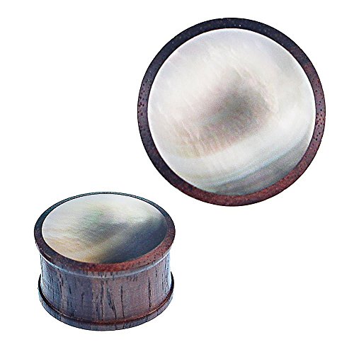 Chic-Net Sonoholz Plug Black Shell Perlmutt Inlay schillernd Tunnel Tribal Expander Ohrplug 24 mm Chic-Net Sonoholz Plug Black Shell Perlmutt Inlay schillernd Tunnel Tribal Expander Ohrplug 24 mm von CHICNET