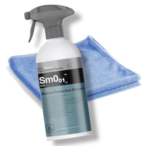 ChimpTools - Koch Chemie Marine Protective Sealant Boot Sprühversiegelung Sm0.01 500ml - GFK Versiegelung - Gelcoat Versiegelung - Schiffsversiegelung + Mikrofaser Versiegelungstuch von CHIMP TOOLS PREMIUM CAR CARE PRODUCTS