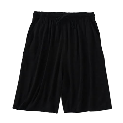 CHJING Laufhose Herren kurz Plus Size Casual Sleep Shorts Für Männer Pyjamas Shorts Sommer Soft Beach Shorts-b-5xl (90-100 Kg) von CHJING