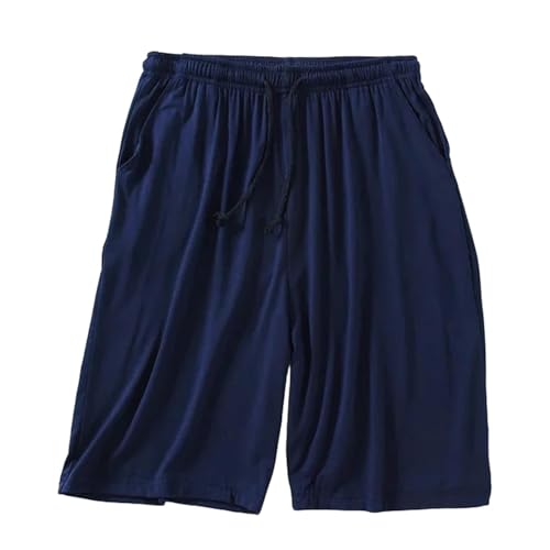 CHJING Laufhose Herren kurz Plus Size Casual Sleep Shorts Für Männer Pyjamas Shorts Sommer Soft Beach Shorts-d-4xl (80-90 Kg) von CHJING