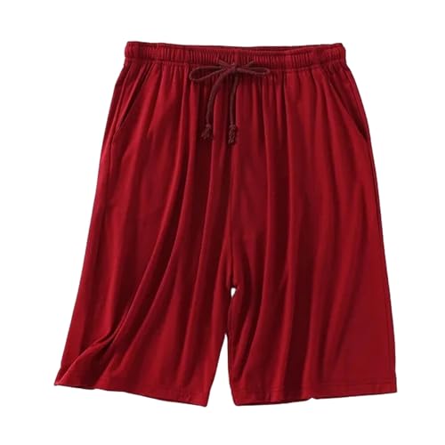 CHJING Laufhose Herren kurz Plus Size Casual Sleep Shorts Für Männer Pyjamas Shorts Sommer Soft Beach Shorts-w-7xl (110-120 Kg) von CHJING