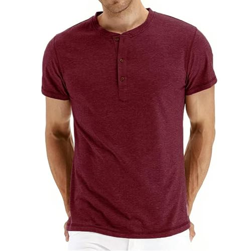 CHQS T Shirt Herren Fashion Design Slim Fit T-Shirts Männliche Tops T-Shirts Kurzarm T-Shirt Für Männer-b-us XL von CHQS
