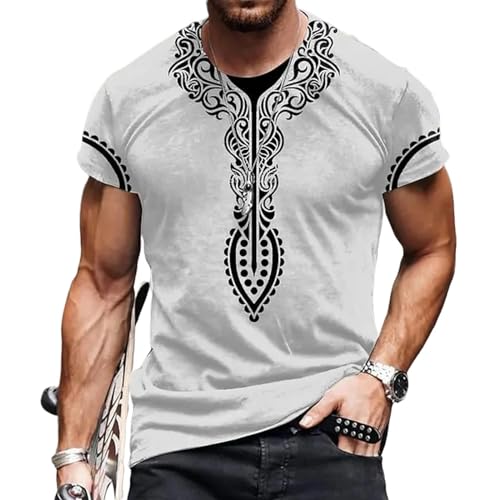 CHQS T Shirt Herren Herren-t-Shirt-Print-Shirt Mode Herren Kurzer Sommer Freizeit O-Neck Tops Herrenkleidung-c01-bc04479-l von CHQS