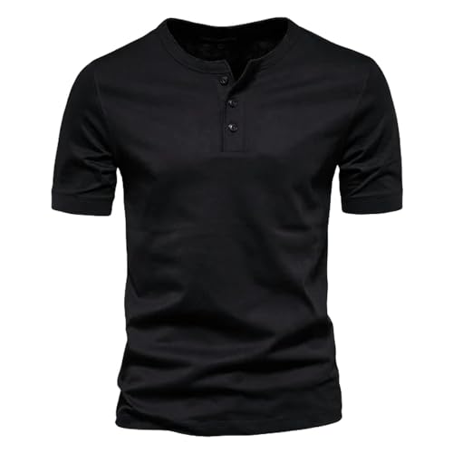 CHQS T Shirt Herren T Shirt Männer Lässige Sommer Kurzarm Herren T-Shirts Mode T-Shirt Männlich Männlich-schwarz-cn-größe XL 72-80 Kg von CHQS