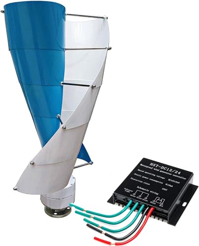 CHRISK 8000W Windturbinengenerator 10 Blätter mit Controller Spiral-Magnetschwebebahn-Generator für Boote, Hütten, Häuser oder Industrie,24v von CHRISK