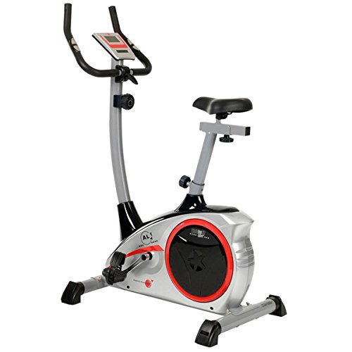 Christopeit Sport Fahrrad-Heimtrainer AL 1 Silber - 8-Stufig, bis 150kg Gewicht, 9kg Magnet-Bremssystem, LCD-Display von CHRISTOPEIT SPORT GERMANY