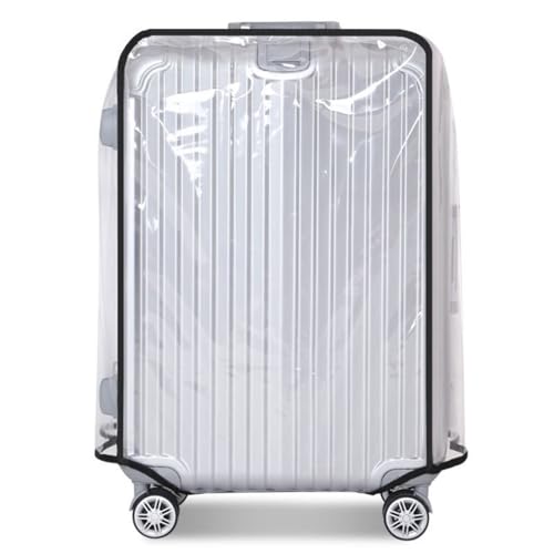 CHUANGOU PVC Koffer Abdeckungen,Reisekoffer-Schutzhülle Gepäck Cover, Transparente Kofferschutzhülle, Wasserdicht Gepäckabdeckung（24 Zoll） von CHUANGOU