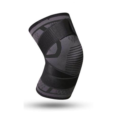 CHUBARIY 1PC Dual-Use-Druck Knie Pads Hosenträger Strap Abnehmbare Knie Unterstützung for Training Fitness Laufsport Knee Braces(Color:Black,Size:M) von CHUBARIY