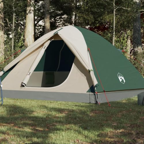 Campingzelt 3 Personen Grün 240x217x120 cm 190T TAFT, CIADAZ Caming Zelt, Camping Markise Zelt, Camping Tents, Camping-Zelt - 94409 von CIADAZ