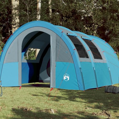 Campingzelt 4 Personen Blau 483x340x193 cm 185T TAFT, CIADAZ Caming Zelt, Camping Markise Zelt, Camping Tents, Camping-Zelt - 94401 von CIADAZ