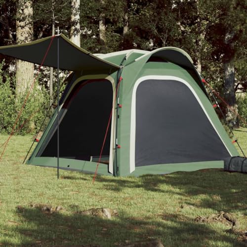 Campingzelt 4 Personen Grün 240x221x160 cm 185T TAFT, CIADAZ Caming Zelt, Camping Markise Zelt, Camping Tents, Camping-Zelt - 94356 von CIADAZ