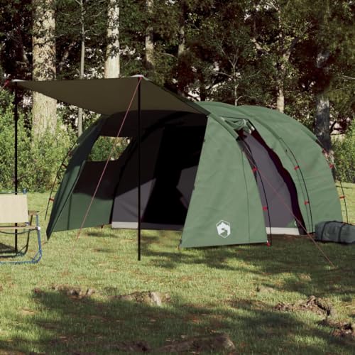 Campingzelt 4 Personen Grün 420x260x153 cm 185T TAFT, CIADAZ Caming Zelt, Camping Markise Zelt, Camping Tents, Camping-Zelt - 94397 von CIADAZ