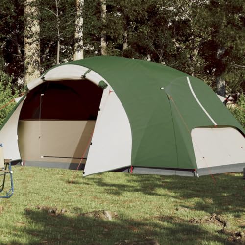 Campingzelt 8 Personen Grün 360x430x195 cm 190T TAFT, CIADAZ Caming Zelt, Camping Markise Zelt, Camping Tents, Camping-Zelt - 94421 von CIADAZ