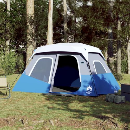 Campingzelt mit Blau 344x282x212 cm, CIADAZ Caming Zelt, Camping Markise Zelt, Camping Tents, Camping-Zelt - 94308 von CIADAZ