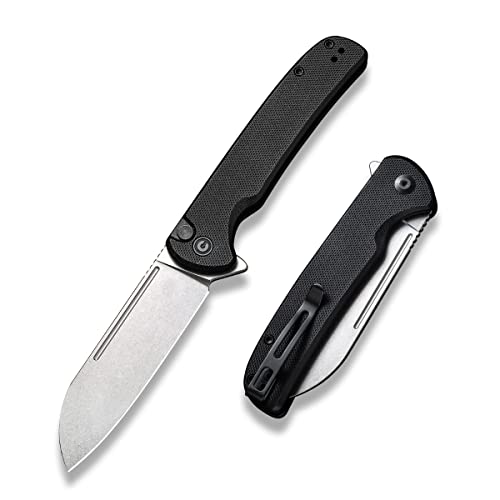 CIVIVI Knife Chevalier C20022-1 Button Lock Black G10 Stainless Pocket Knives von CIVIVI
