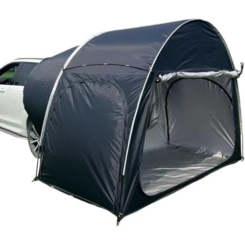 CJJZFO Auto Heckklappe Zelt für 2-3 Personen, Camping Zelt Kompatibel mit Allen Fahrzeugtype, Schutz Sonne/wasserdicht/Winddicht, mit Tragbaren Tasche (Color : Schwarz, Size : 300 * 150 * 210cm) von CJJZFO