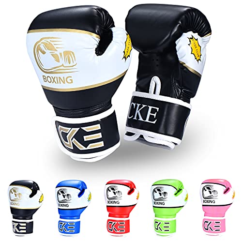 CKE Kinder Boxhandschuhe für Kinder Jungen Mädchen Jungen Jungen Jugendliche Toddlers Alter 5-12 Jahre Trainingshandschuhe für Boxsack Kickboxing Muay Thai von CKE