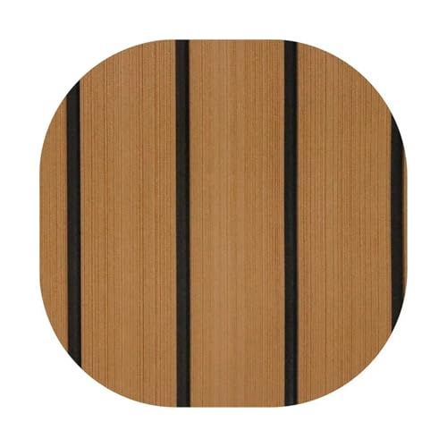 CKryzillix Boot Bodenbelag Eva Foam Selbstklebend 2400 * 550mm Eva Schaum Faux Teak DIY Yacht Vintage Deck Blatt RV Selbst-Adhesive Non-Slip Bodenbelag Matte Marine Boot(Brown Black) von CKryzillix