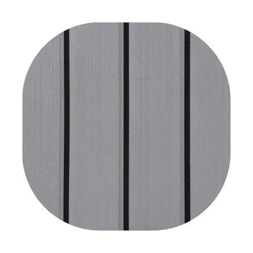 CKryzillix Boot Bodenbelag Eva Foam Selbstklebend 2400 * 550mm Eva Schaum Faux Teak DIY Yacht Vintage Deck Blatt RV Selbst-Adhesive Non-Slip Bodenbelag Matte Marine Boot(Grey Black) von CKryzillix
