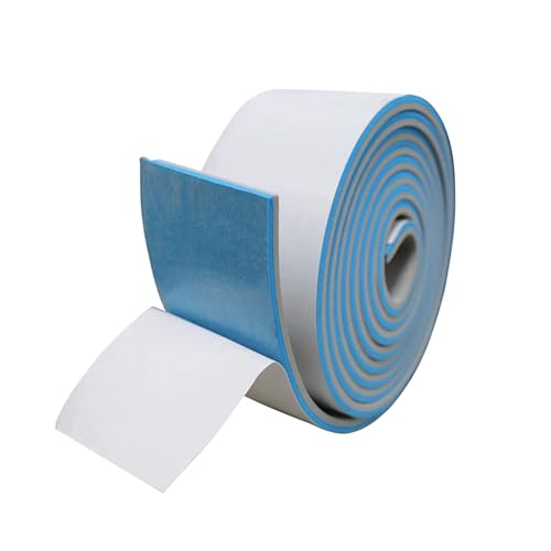 CKryzillix Boot Bodenbelag Eva Foam Selbstklebend 2400x58x5mm Eva Marine Boot Bodenbelag Einzigen Streifen Imitiert Teak Yacht Deck Matte Braun Anti Skid Pad(Light Grey Blue) von CKryzillix
