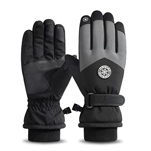 CLAPE Wasserdicht Anti-Rutsch Skihandschuhe Winter Warm Gloves Touchscreen Winterhandschuhe Fleece Innenfutter Handschuhe für Herren Damen von CLAPE