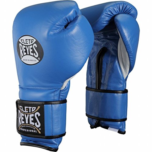 Cleto Reyes Boxhandschuhe mit Klettverschluss – Blau, Leder, 396,9 g (14 oz) von CLETO REYES