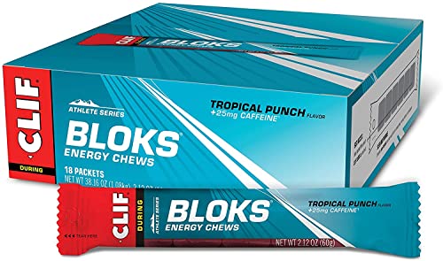 Clif Shot Bloks Electrolyte Chews Tropical Punch - 18-2.1 oz (60g) packet by Clif von CLIF Bar