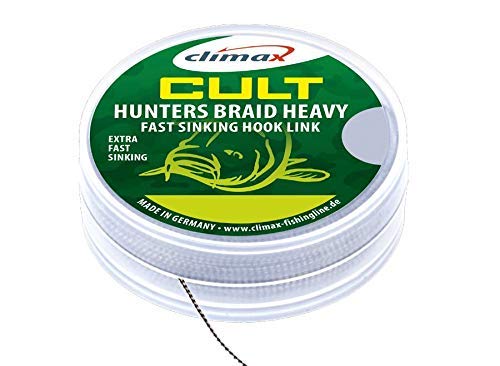 Climax Cult CARP Heavy Hunters Braid 20m 20/30 lb Weed Hooklink Vorfachmaterial Braid Größe 30lb / 13,6Kg von CLIMAX Carp Cult
