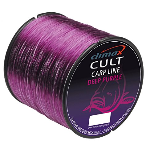 CULT Deep Purple Climax Angelschnur Karpfenschnur Fluorocarbon ummantelt 0,35mm von CLIMAX Carp Cult