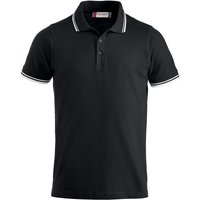 CLIQUE Amarillo Piqué Poloshirt Herren 9900 - schwarz/weiß 3XL von CLIQUE