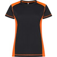 CLIQUE Ambition T-Shirt Damen 170 - schwarz/orange high visibility XL von CLIQUE