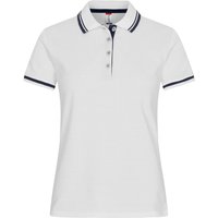 CLIQUE Astoria Poloshirt Damen 00 - weiß/dunkelblau XL von CLIQUE