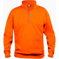 CLIQUE Basic 1/2-Zip Sweatshirt Herren 170 - visibility orange L von CLIQUE