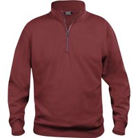 CLIQUE Basic 1/2-Zip Sweatshirt Herren 38 - bordeaux 3XL von CLIQUE