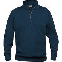 CLIQUE Basic 1/2-Zip Sweatshirt Herren 580 - dunkelblau 5XL von CLIQUE