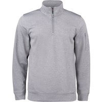 CLIQUE Basic Active 1/2-Zip Sweatshirt 95 - grau meliert XXL von CLIQUE