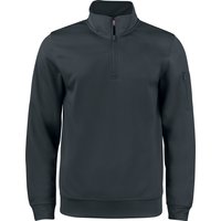 CLIQUE Basic Active 1/2-Zip Sweatshirt 99 - schwarz 3XL von CLIQUE