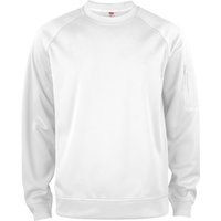 CLIQUE Basic Active Roundneck Sweatshirt 00 - weiß L von CLIQUE