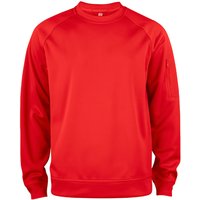 CLIQUE Basic Active Roundneck Sweatshirt 35 - rot 3XL von CLIQUE