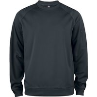 CLIQUE Basic Active Roundneck Sweatshirt 99 - schwarz 3XL von CLIQUE