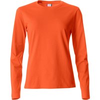 CLIQUE Basic Langarmshirt Damen 18 - orange S von CLIQUE