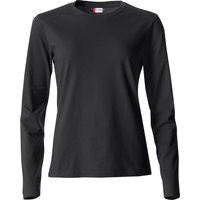 CLIQUE Basic Langarmshirt Damen 99 - schwarz XS von CLIQUE