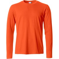 CLIQUE Basic Langarmshirt Herren 18 - orange XXL von CLIQUE