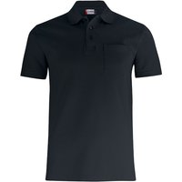 CLIQUE Basic Pocket Poloshirt 99 - schwarz 4XL von CLIQUE